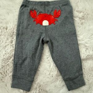 Carters sweats with crab on the back